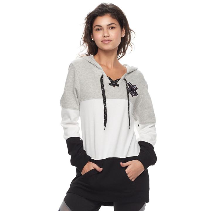 Juniors' Harry Potter Hogwarts Crest Lace-up Graphic Hoodie, Teens, Size: Small, Light Grey