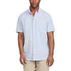Men's Chaps Classic-fit Stretch Poplin Button-down Shirt, Size: Medium, Blue
