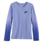 Girls 7-16 Nike Dip-dye Long Sleeve Tee, Size: Xl, Purple Oth
