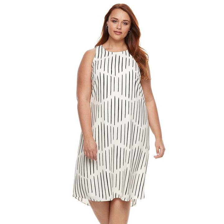 Plus Size Apt. 9&reg; Highneck Sleeveless Dress, Women's, Size: 0x, Natural