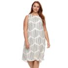 Plus Size Apt. 9&reg; Highneck Sleeveless Dress, Women's, Size: 0x, Natural