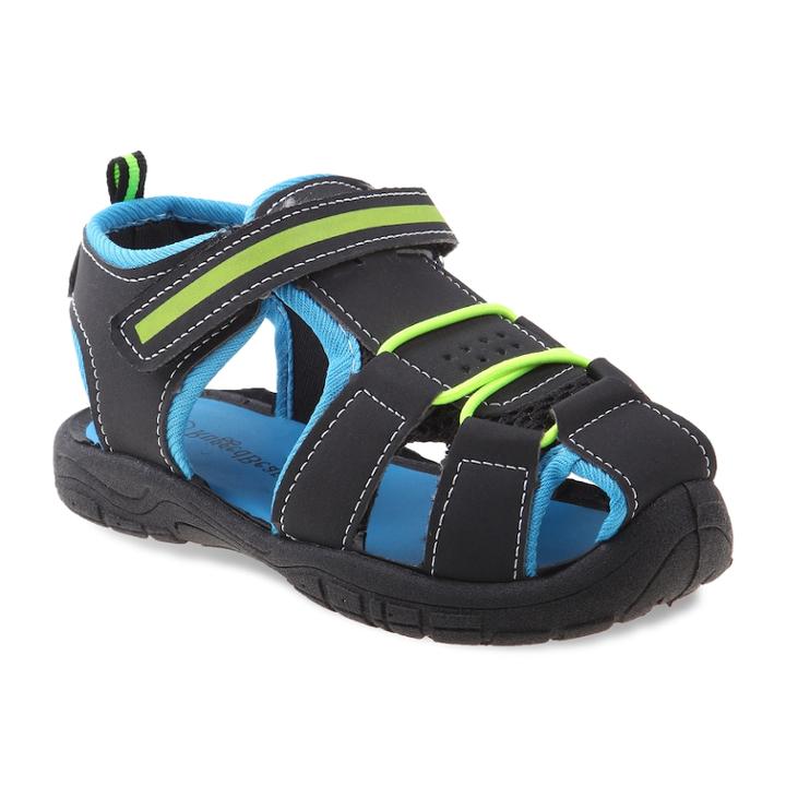 Rugged Bear Boys' Sandals, Size: 12, Black