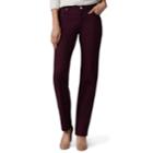 Women's Lee Relaxed Fit Straight Leg Jeans, Size: 14 Avg/reg, Drk Purple