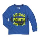Boys 4-7x Adidas Go-to Points Don't Lie Football Tee, Boy's, Size: 5, Brt Blue