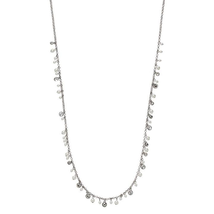 Simply Vera Vera Wang Long Shaky Simulated Pearl Necklace, Women's, White
