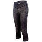 Women's Canari Swirl Spin Gel Capri Padded Cycling Tights, Size: Small, Black