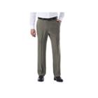 Men's Haggar Eclo Stria Classic-fit Flat-front Dress Pants, Size: 40x29, Med Grey