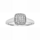 Love 360 10k Gold 1/4 Carat T.w. Diamond Wedding Ring, Adult Unisex, Size: 6, White