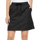 Women's Croft & Barrow Pull-on Twill Skort, Size: 18, Black
