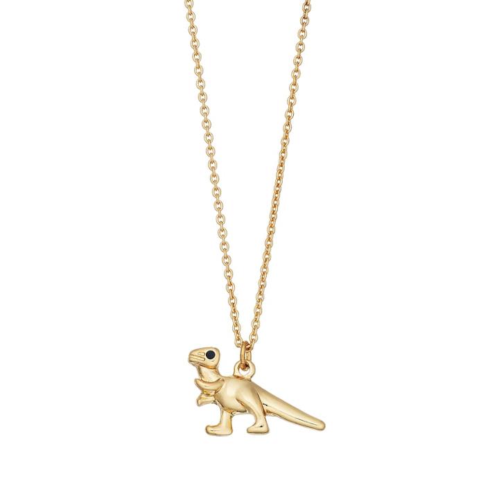 Lc Lauren Conrad T-rex Pendant Necklace, Women's, Gold