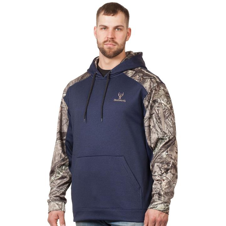 Men's Huntworth Heathered Performance Fleece Hunting Hoodie, Size: Xxl, Blue (navy)