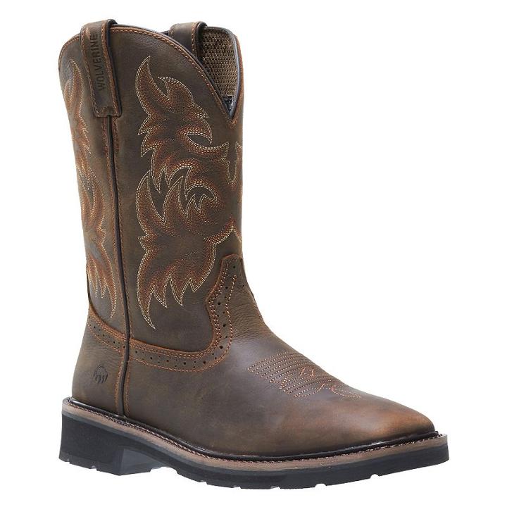 Wolverine Rancher Wellington Men's Work Boots, Size: Medium (10.5), Dark Brown