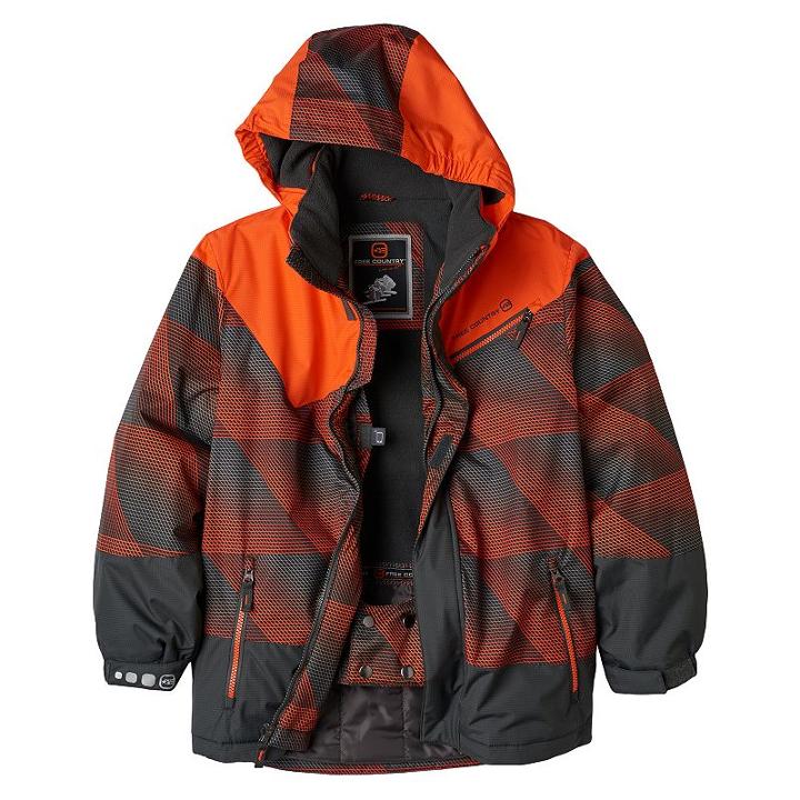 Boys 8-20 Free Country Boarder Jacket, Boy's, Size: Large, Orange