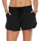 Women's Tek Gear&reg; Dolphin Hem Drawstring Shorts, Size: Large, Black