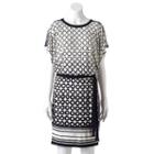 Women's Studio One Circle Blouson Dress, Size: 14, Black