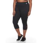 Plus Size Fila Sport&reg; Crisscross Capri Leggings, Women's, Size: 3xl, Black