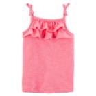 Girls 4-8 Carter's Tiered Ruffle Tank Top, Size: 8, Pink