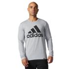 Men's Adidas Logo Tee, Size: Xxl, Med Grey