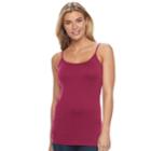 Women's Apt. 9&reg; Solid Seamless Camisole, Size: S/m, Red