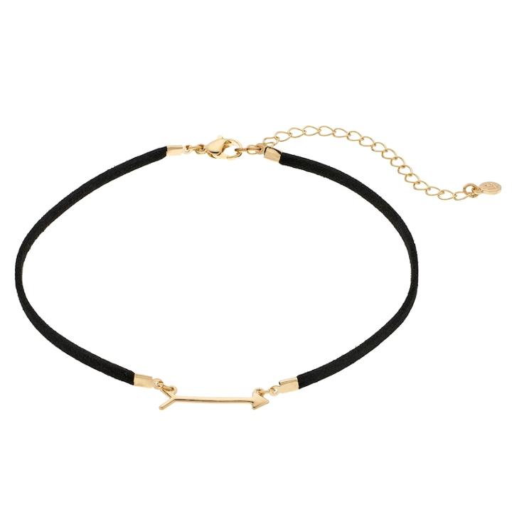Lc Lauren Conrad Arrow Choker Necklace, Women's, Black