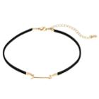Lc Lauren Conrad Arrow Choker Necklace, Women's, Black