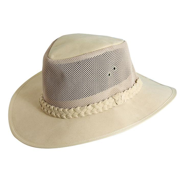 Mesh-sided Safari Hat - Men, Size: S/m, Lt Beige