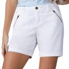 Women's Lee Zippered Twill Shorts, Size: 8 - Regular, White