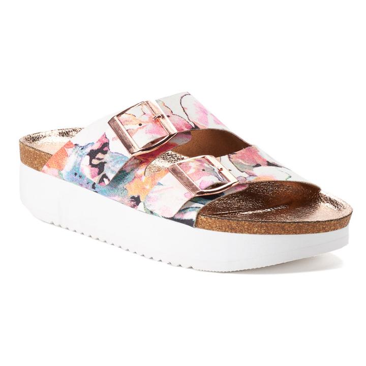 So&reg; Goldfish Women's Footbed Sandals, Size: Medium (8), Pink