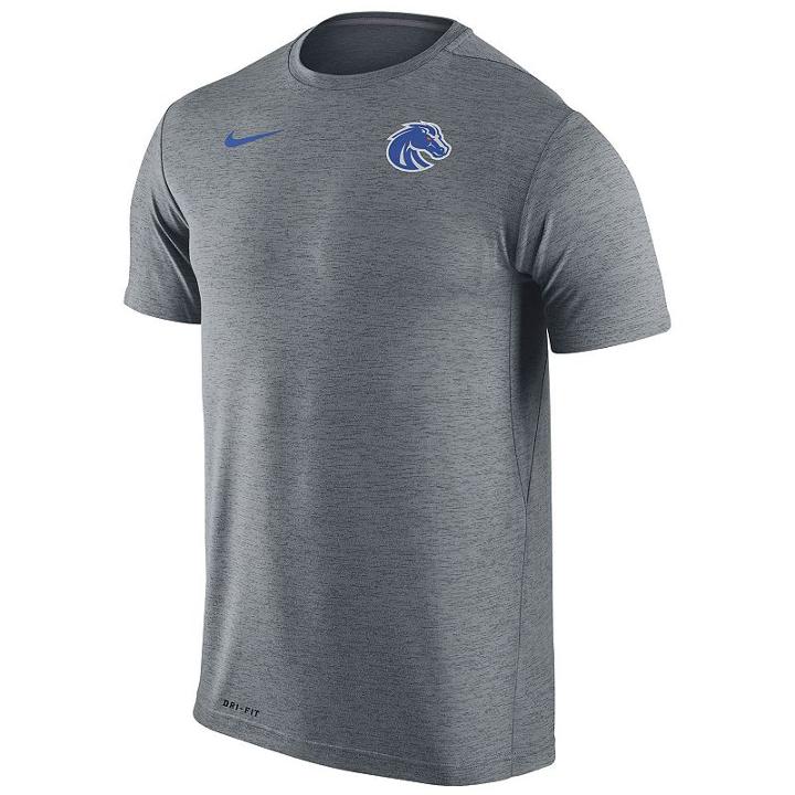 Men's Nike Boise State Broncos Dri-fit Touch Tee, Size: Medium, Grey