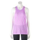 Juniors' So&reg; High Neck Slub Tank Top, Girl's, Size: Xs, Med Purple