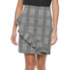 Women's Apt. 9&reg; Ruffle Skirt, Size: Xl, Black