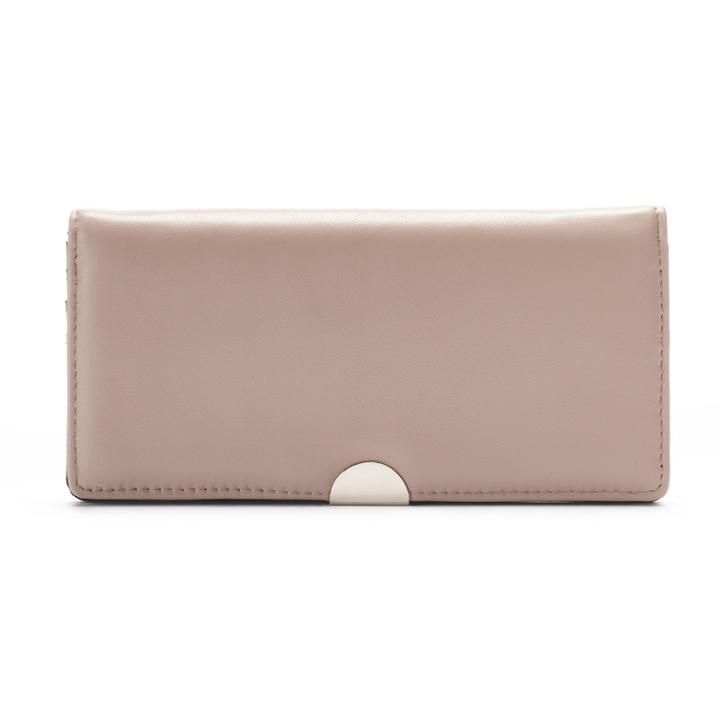 Apt. 9&reg; Lambskin Leather Rfid-blocking Slim Clutch, Women's, Natural