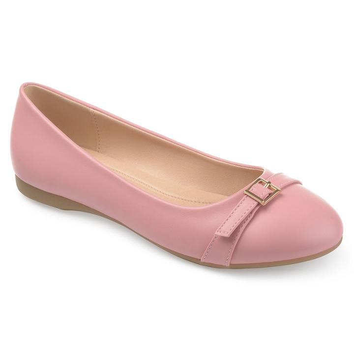 Journee Collection Trudy Women's Ballet Flats, Size: Medium (8.5), Light Pink