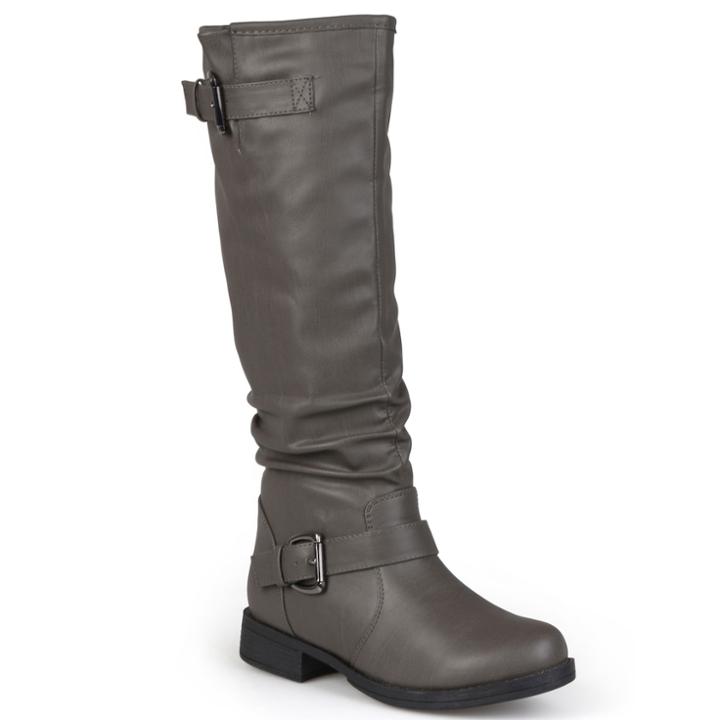 Journee Collection Stormy Women's Knee-high Boots, Size: 7 M Xwc, Grey