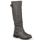 Journee Collection Stormy Women's Knee-high Boots, Size: 7 M Xwc, Grey