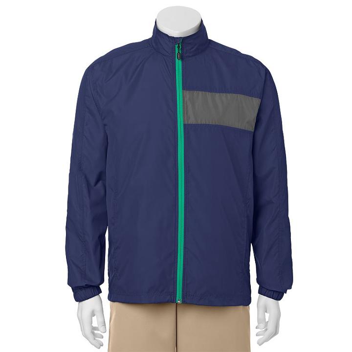 Men's C-buk By Cutter & Buck Crosswater Slim-fit Colorblock Lightweight Golf Jacket, Size: Xl, Blue (navy)