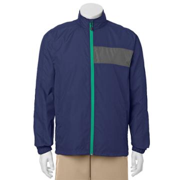Men's C-buk By Cutter & Buck Crosswater Slim-fit Colorblock Lightweight Golf Jacket, Size: Xl, Blue (navy)