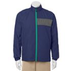 Men's C-buk By Cutter & Buck Crosswater Slim-fit Colorblock Lightweight Golf Jacket, Size: Xl, Blue (navy)