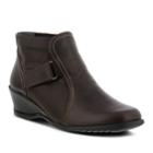 Spring Step Andrea Women's Wedge Ankle Boots, Size: 39, Brown