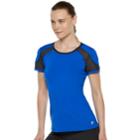 Women's Fila Sport&reg; Mesh Inset Short Sleeve Tee, Size: Xl, Dark Blue
