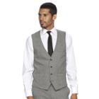 Men's Wd. Ny Slim-fit Tweed Suit Vest, Size: Medium, Grey (charcoal)