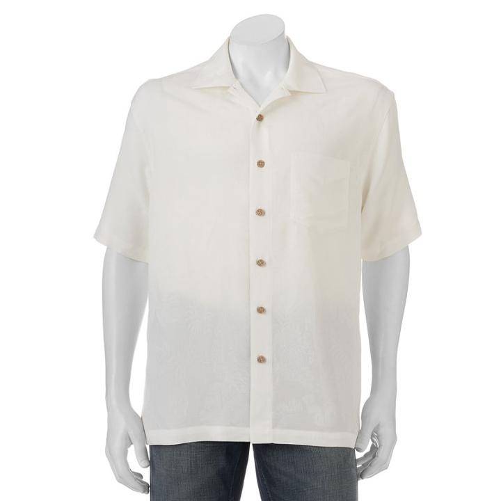 Big & Tall Batik Bay Classic-fit Tropical Button-down Shirt, Men's, Size: Xl Tall, Natural