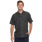 Men's Batik Bay Regular-fit Soft Touch Woven Button-down Shirt, Size: Xxl, Black