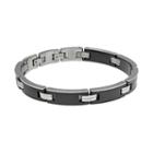 Lynx Stainless Steel & Black Ceramic Bracelet - Men, Size: 9