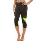 Women's Marika Ava Yoga Capris, Size: Medium, Brt Yellow