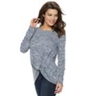Women's Apt. 9&reg; Twist Front Tee, Size: Xxl, Dark Blue