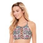 Juniors' Hot Water High-neck Bikini Top, Women's, Size: Xl, Multi