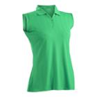 Women's Nancy Lopez Grace Sleeveless Golf Polo, Size: Xl, Green