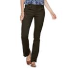 Petite Sonoma Goods For Life&trade; Midrise Sateen Bootcut Pants, Women's, Size: 16 Petite, Dark Green