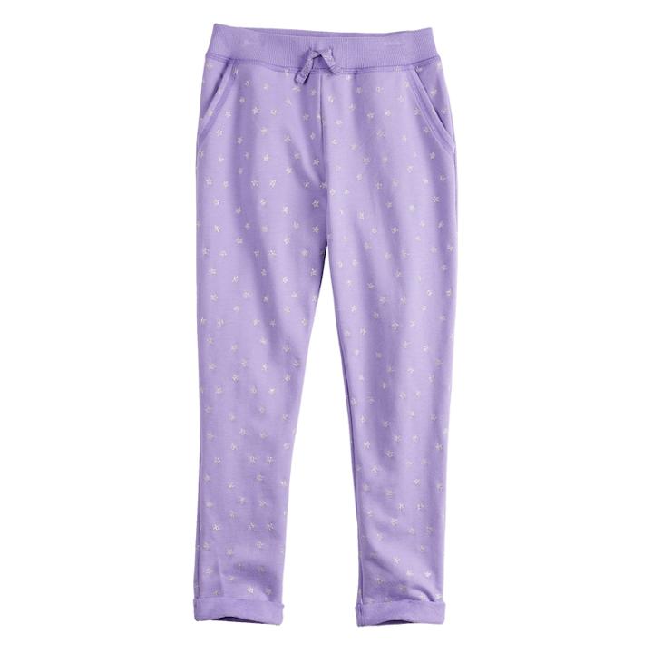 Girls 4-10 Jumping Beans&reg; French Terry Jogger, Size: 8, Med Purple